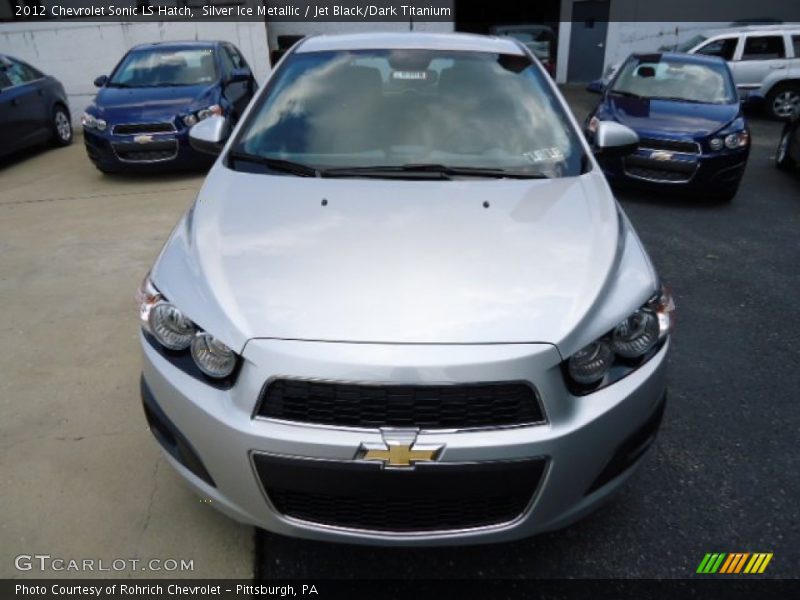 Silver Ice Metallic / Jet Black/Dark Titanium 2012 Chevrolet Sonic LS Hatch