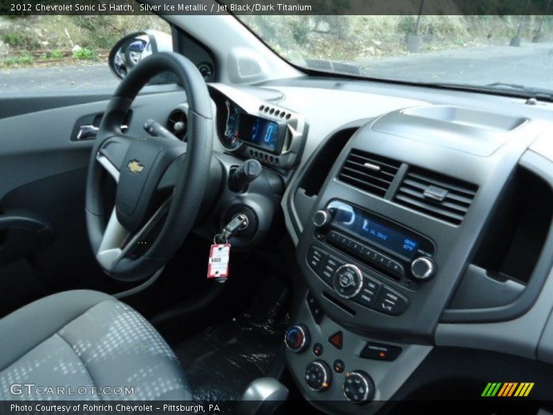 Silver Ice Metallic / Jet Black/Dark Titanium 2012 Chevrolet Sonic LS Hatch