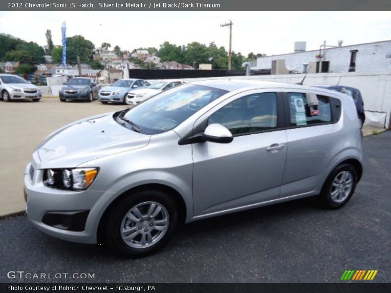 Silver Ice Metallic / Jet Black/Dark Titanium 2012 Chevrolet Sonic LS Hatch