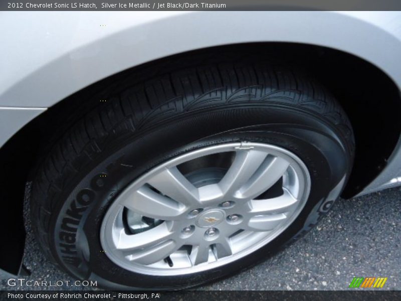 Silver Ice Metallic / Jet Black/Dark Titanium 2012 Chevrolet Sonic LS Hatch
