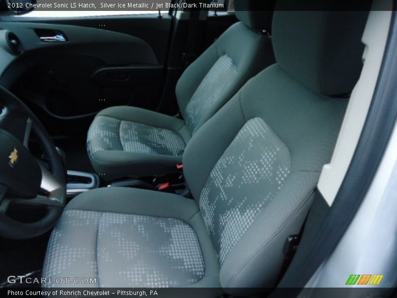 Silver Ice Metallic / Jet Black/Dark Titanium 2012 Chevrolet Sonic LS Hatch