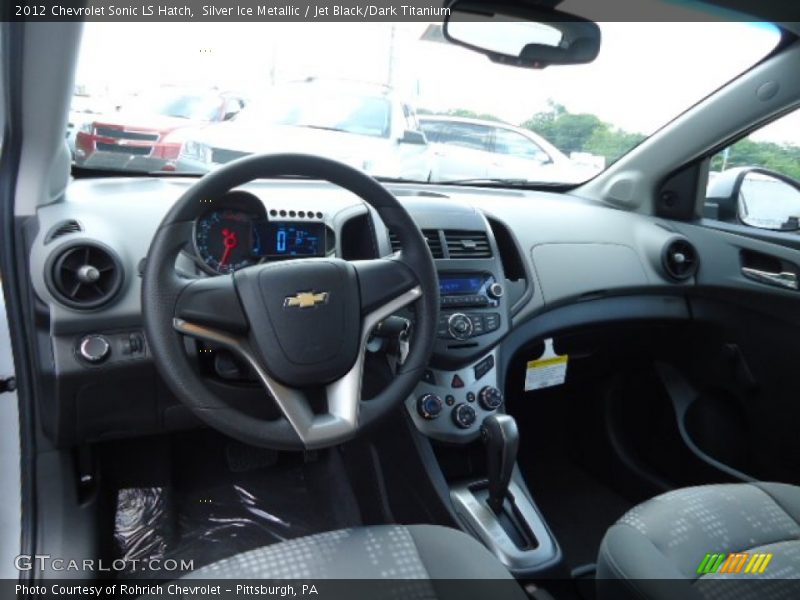 Silver Ice Metallic / Jet Black/Dark Titanium 2012 Chevrolet Sonic LS Hatch