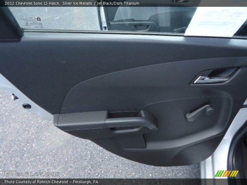 Silver Ice Metallic / Jet Black/Dark Titanium 2012 Chevrolet Sonic LS Hatch