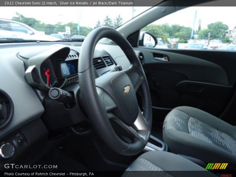 Silver Ice Metallic / Jet Black/Dark Titanium 2012 Chevrolet Sonic LS Hatch