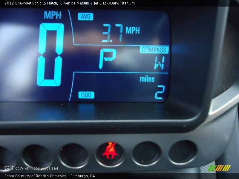 Silver Ice Metallic / Jet Black/Dark Titanium 2012 Chevrolet Sonic LS Hatch
