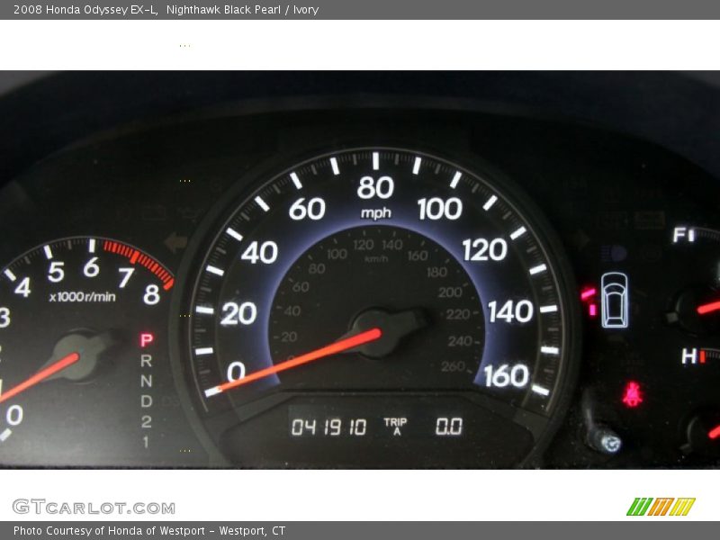 Nighthawk Black Pearl / Ivory 2008 Honda Odyssey EX-L