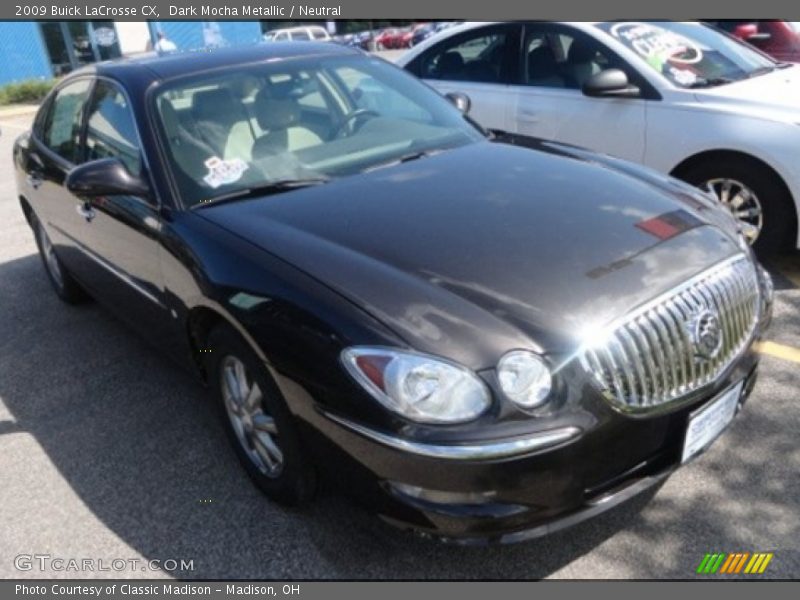 Dark Mocha Metallic / Neutral 2009 Buick LaCrosse CX