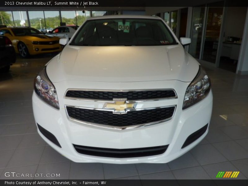 Summit White / Jet Black 2013 Chevrolet Malibu LT