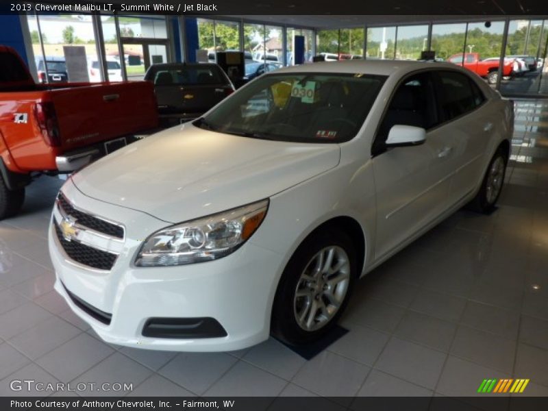 Summit White / Jet Black 2013 Chevrolet Malibu LT