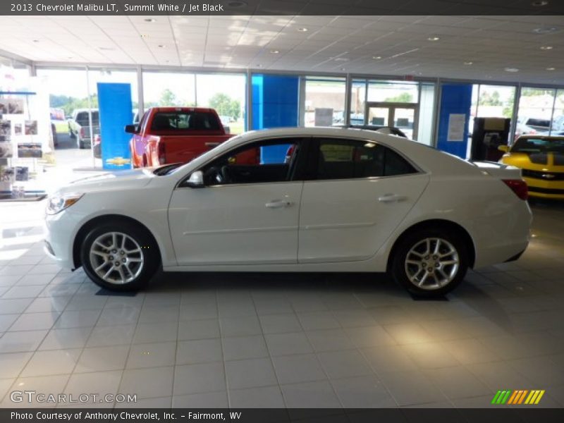 Summit White / Jet Black 2013 Chevrolet Malibu LT