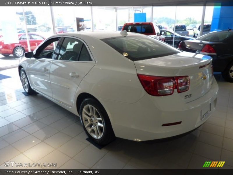 Summit White / Jet Black 2013 Chevrolet Malibu LT