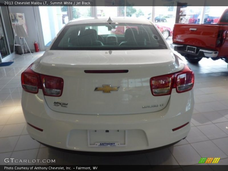 Summit White / Jet Black 2013 Chevrolet Malibu LT