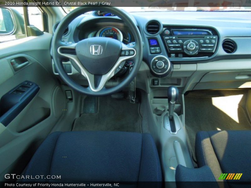 Crystal Black Pearl / Gray 2010 Honda Insight Hybrid EX