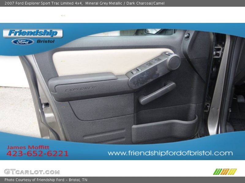 Mineral Grey Metallic / Dark Charcoal/Camel 2007 Ford Explorer Sport Trac Limited 4x4