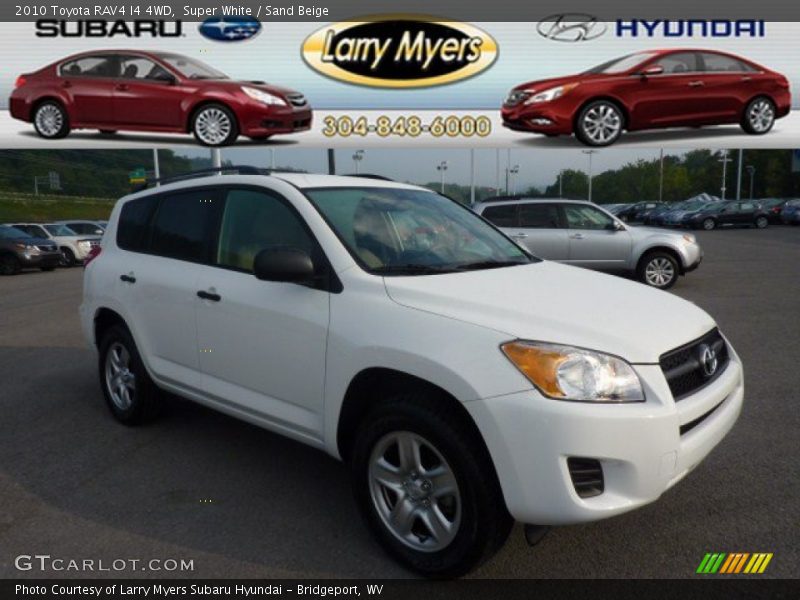 Super White / Sand Beige 2010 Toyota RAV4 I4 4WD