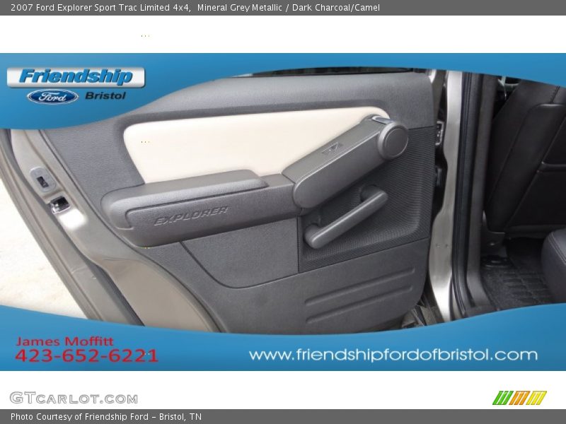 Mineral Grey Metallic / Dark Charcoal/Camel 2007 Ford Explorer Sport Trac Limited 4x4