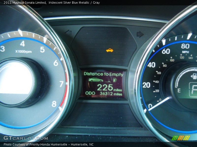 Iridescent Silver Blue Metallic / Gray 2011 Hyundai Sonata Limited