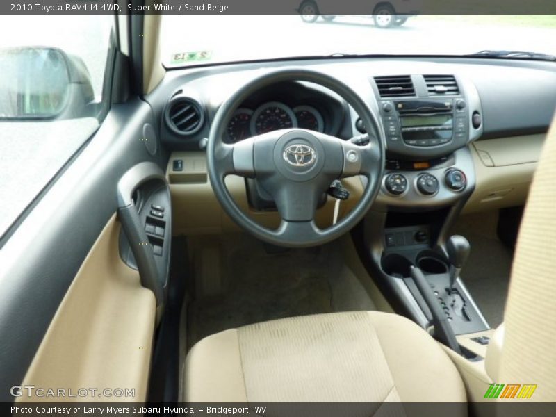 Super White / Sand Beige 2010 Toyota RAV4 I4 4WD