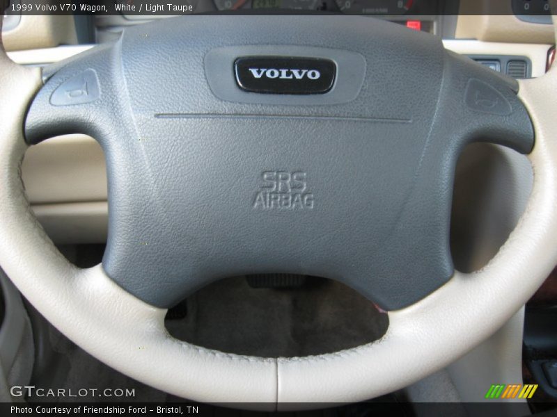 White / Light Taupe 1999 Volvo V70 Wagon