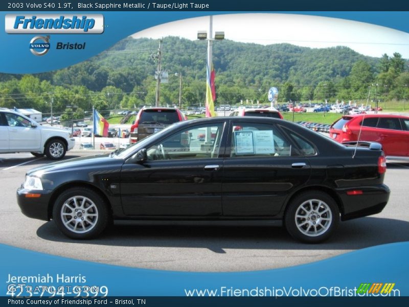 Black Sapphire Metallic / Taupe/Light Taupe 2003 Volvo S40 1.9T