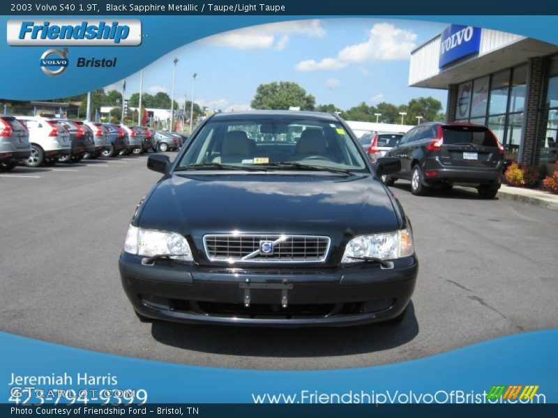 Black Sapphire Metallic / Taupe/Light Taupe 2003 Volvo S40 1.9T