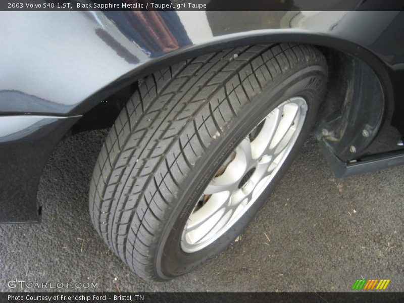 Black Sapphire Metallic / Taupe/Light Taupe 2003 Volvo S40 1.9T