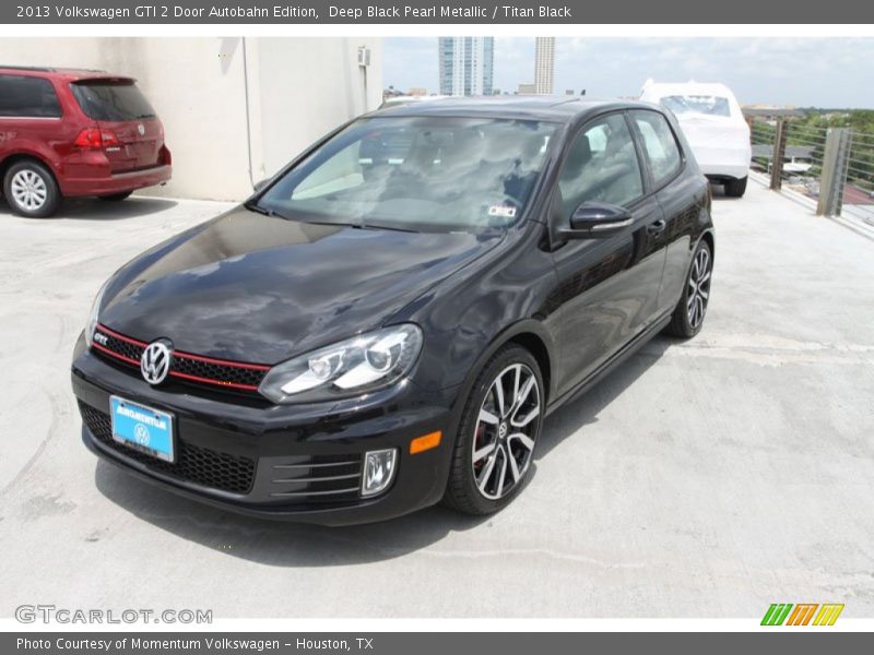 Deep Black Pearl Metallic / Titan Black 2013 Volkswagen GTI 2 Door Autobahn Edition