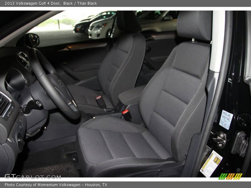 Front Seat of 2013 Golf 4 Door