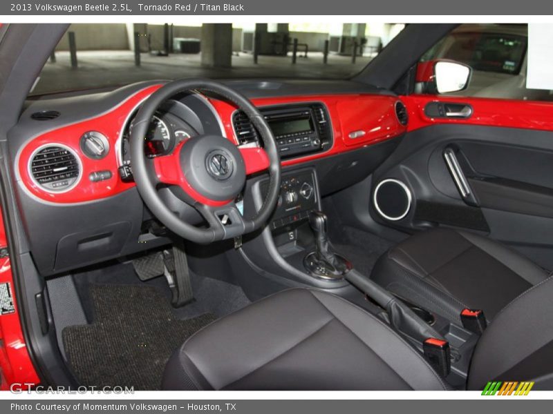 Tornado Red / Titan Black 2013 Volkswagen Beetle 2.5L