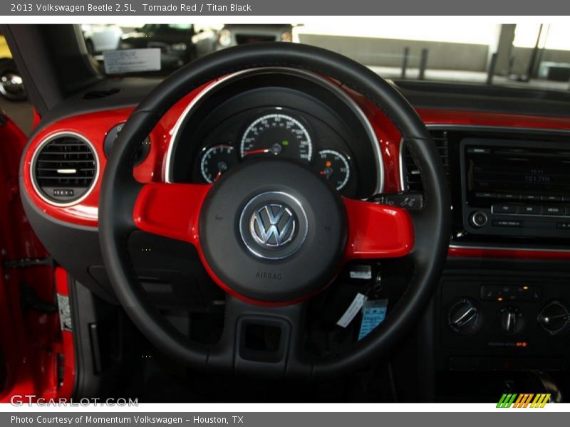 Tornado Red / Titan Black 2013 Volkswagen Beetle 2.5L