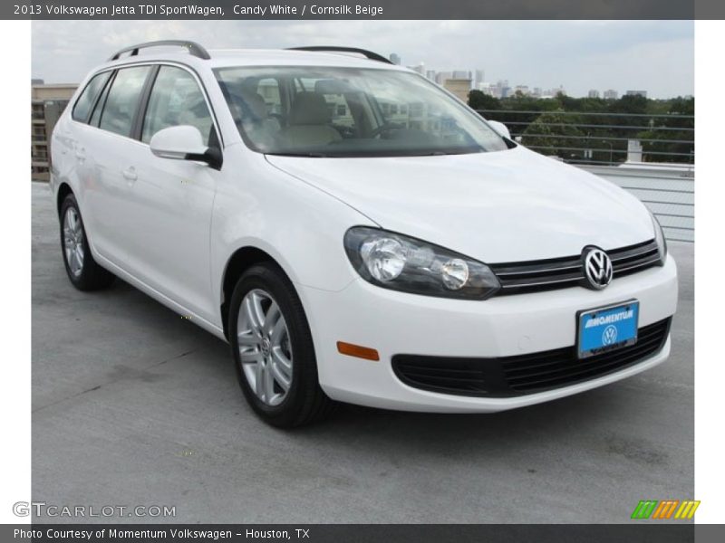 Candy White / Cornsilk Beige 2013 Volkswagen Jetta TDI SportWagen