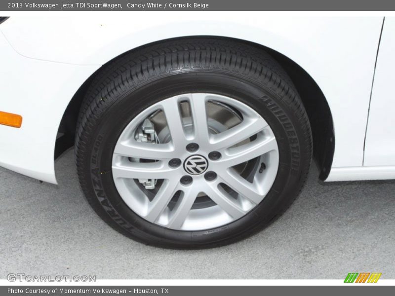 Candy White / Cornsilk Beige 2013 Volkswagen Jetta TDI SportWagen