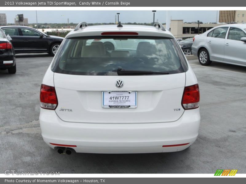 Candy White / Cornsilk Beige 2013 Volkswagen Jetta TDI SportWagen