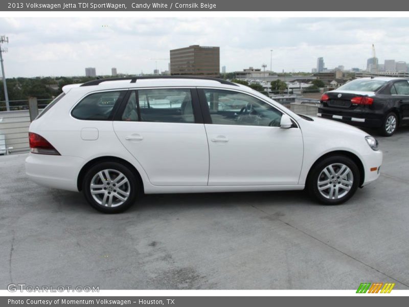 Candy White / Cornsilk Beige 2013 Volkswagen Jetta TDI SportWagen