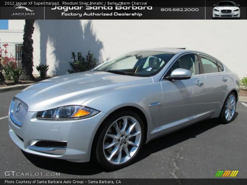 Rhodium Silver Metallic / Barley/Warm Charcoal 2012 Jaguar XF Supercharged