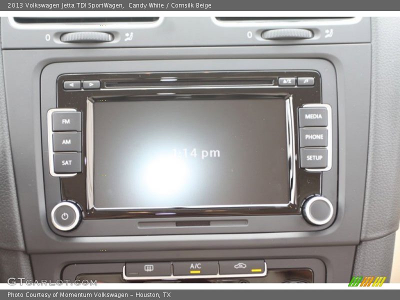 Candy White / Cornsilk Beige 2013 Volkswagen Jetta TDI SportWagen