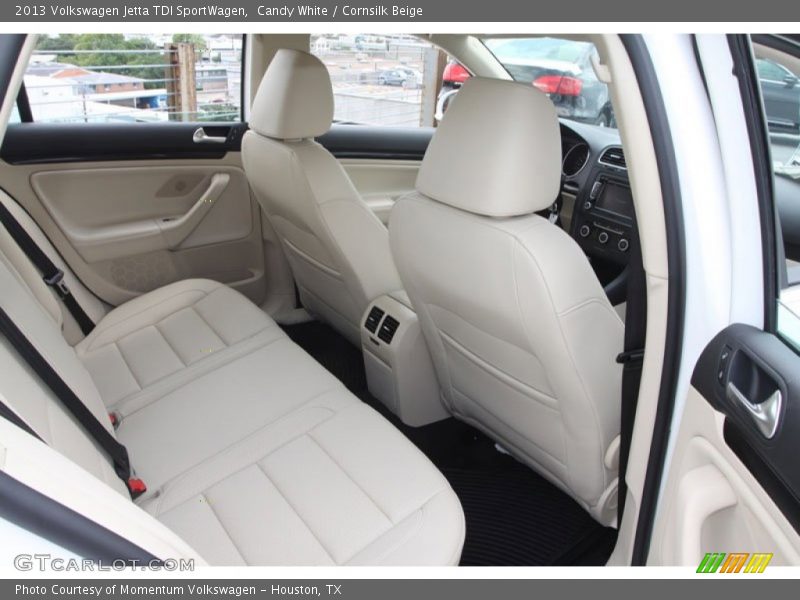 Candy White / Cornsilk Beige 2013 Volkswagen Jetta TDI SportWagen
