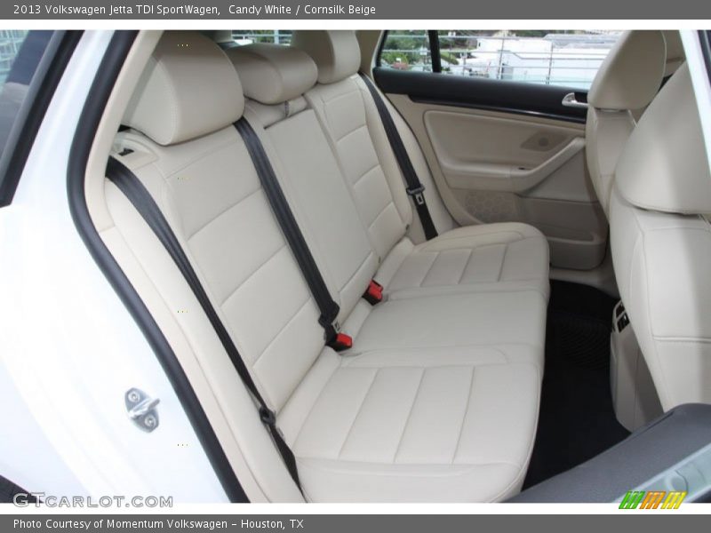 Candy White / Cornsilk Beige 2013 Volkswagen Jetta TDI SportWagen