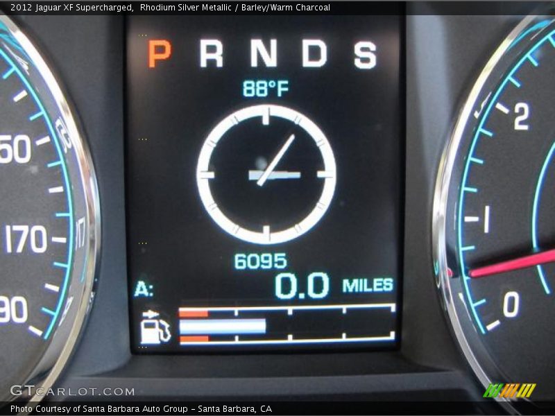 Rhodium Silver Metallic / Barley/Warm Charcoal 2012 Jaguar XF Supercharged