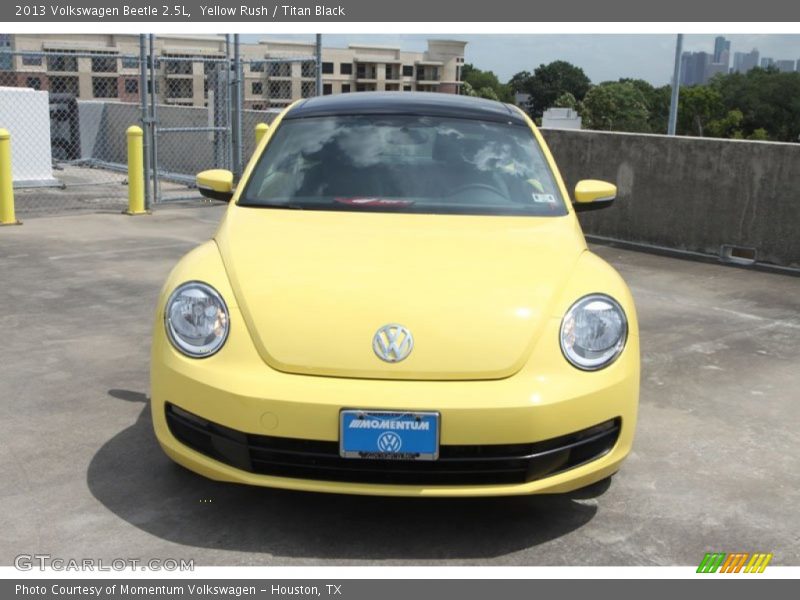 Yellow Rush / Titan Black 2013 Volkswagen Beetle 2.5L