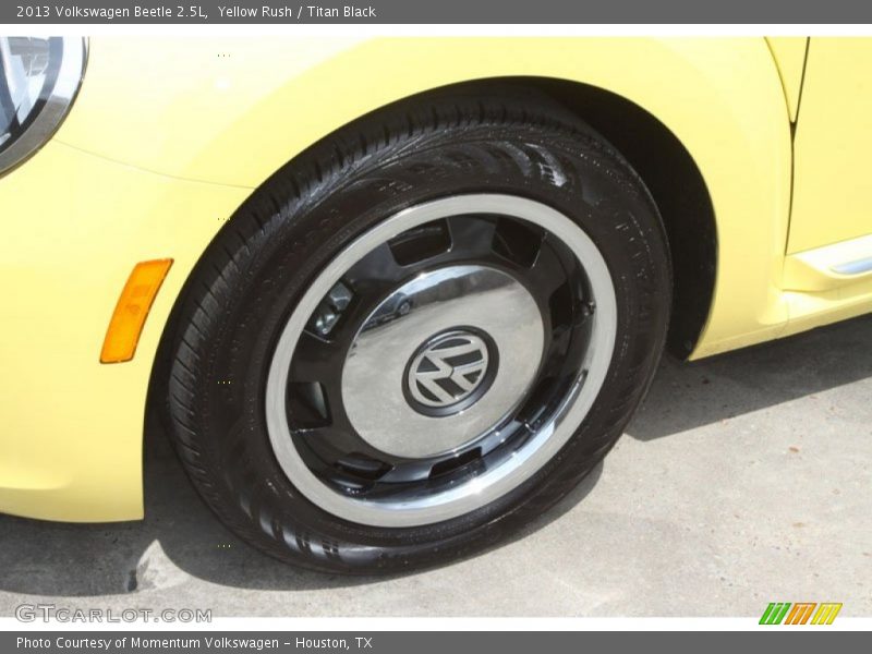 Yellow Rush / Titan Black 2013 Volkswagen Beetle 2.5L
