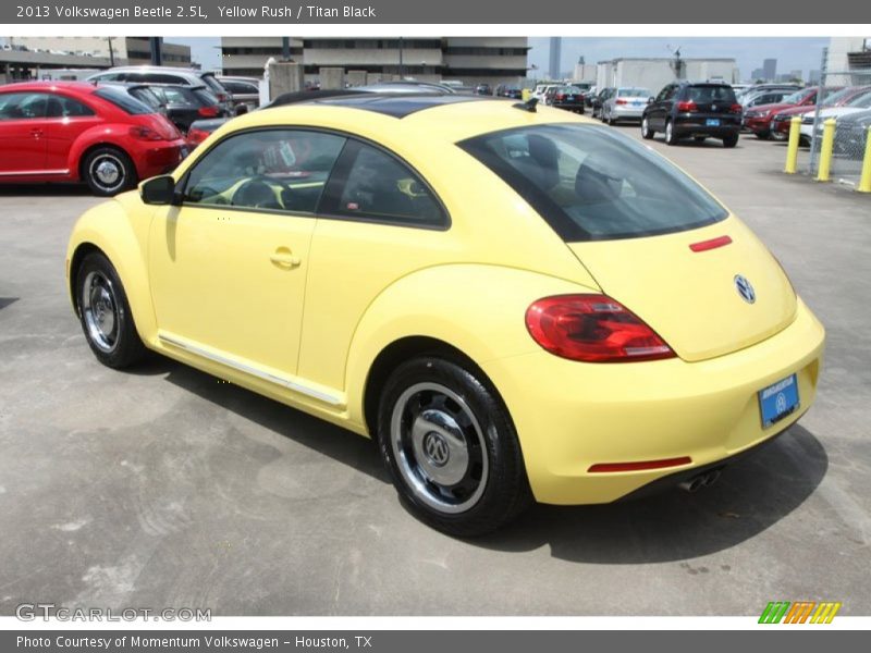 Yellow Rush / Titan Black 2013 Volkswagen Beetle 2.5L