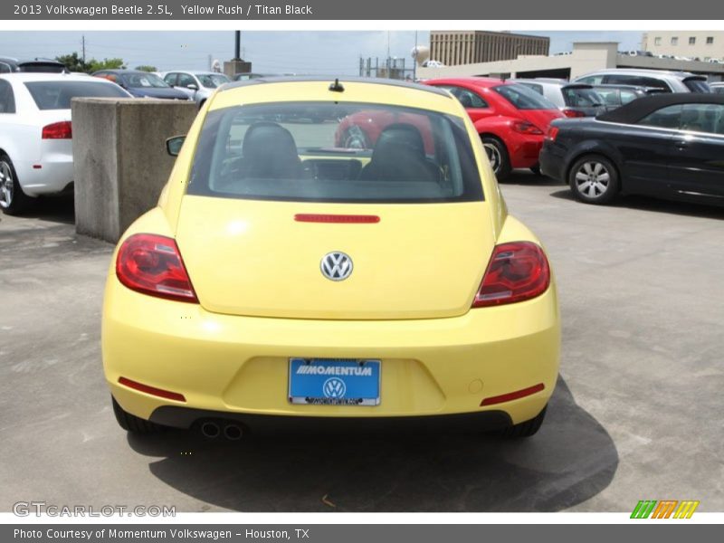Yellow Rush / Titan Black 2013 Volkswagen Beetle 2.5L