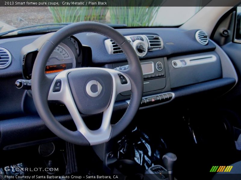 Gray Metallic / Plain Black 2013 Smart fortwo pure coupe