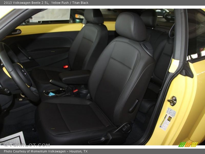 Yellow Rush / Titan Black 2013 Volkswagen Beetle 2.5L