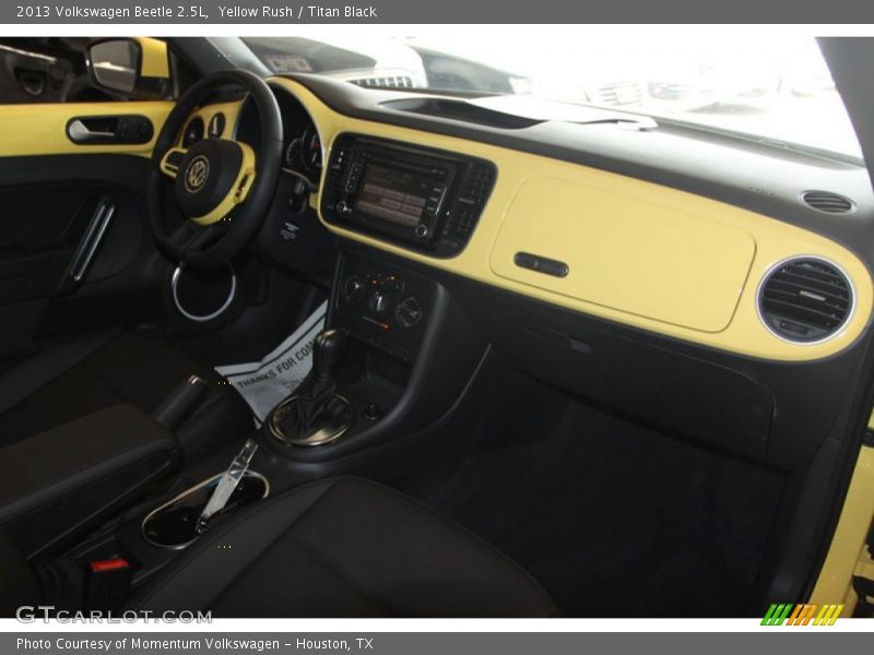 Yellow Rush / Titan Black 2013 Volkswagen Beetle 2.5L