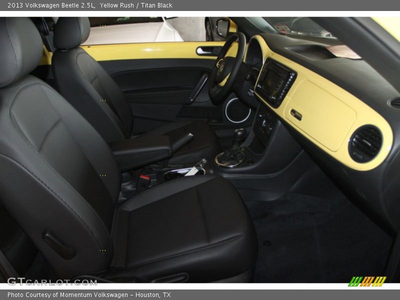 Yellow Rush / Titan Black 2013 Volkswagen Beetle 2.5L