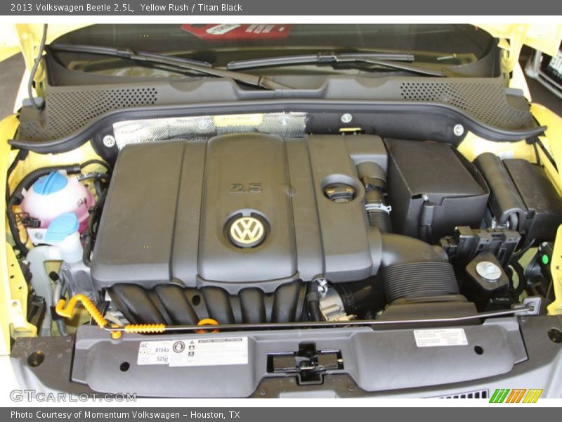 Yellow Rush / Titan Black 2013 Volkswagen Beetle 2.5L