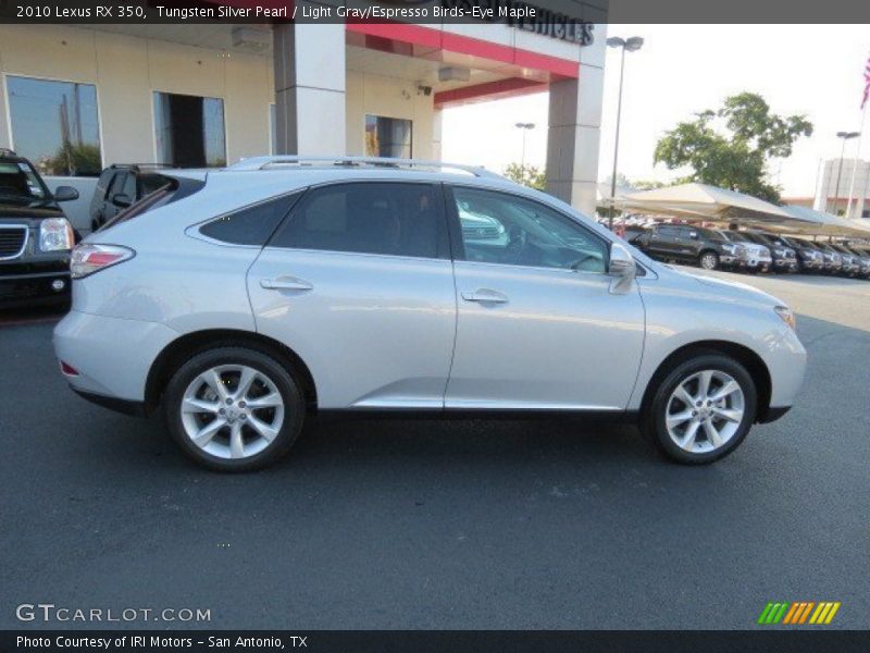 Tungsten Silver Pearl / Light Gray/Espresso Birds-Eye Maple 2010 Lexus RX 350
