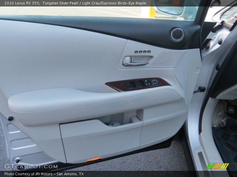 Tungsten Silver Pearl / Light Gray/Espresso Birds-Eye Maple 2010 Lexus RX 350